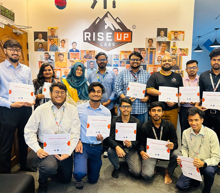 Daffodil University Students Completed Industrial Attachment Course at Riseup Labs