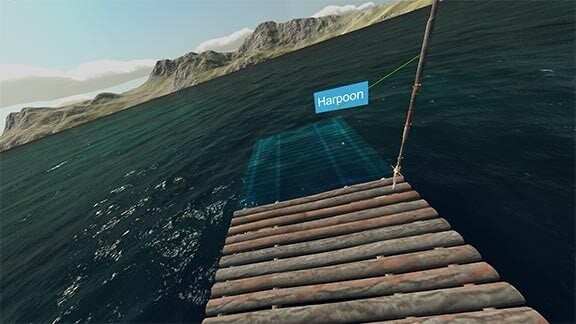 Shark Attack VR Game Harpoon