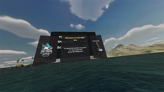 Shark Attack VR Game Sea View