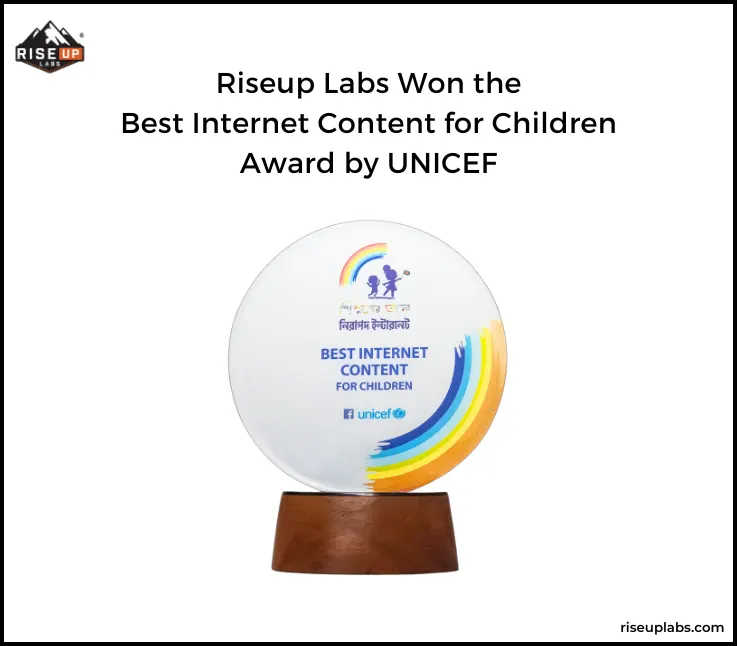 Inner thumbnail of Riseup Labs Won ‘Best Internet Content for Children’ Award by UNICEF insights