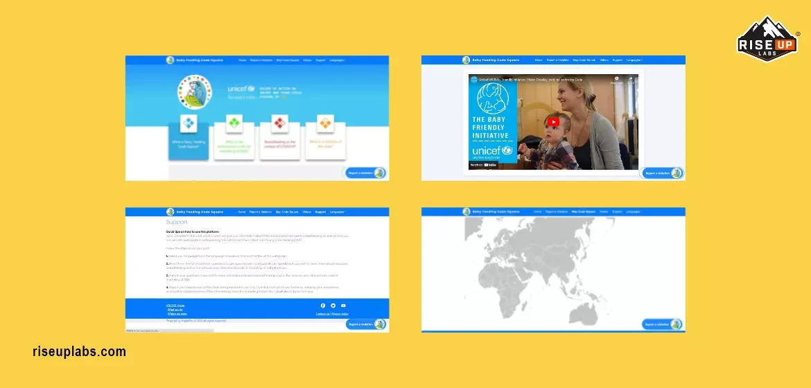 Features of Baby Feeding Code Square