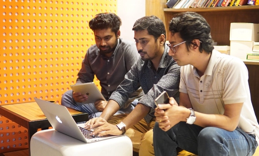 Proactive Team working at a digital transformation company