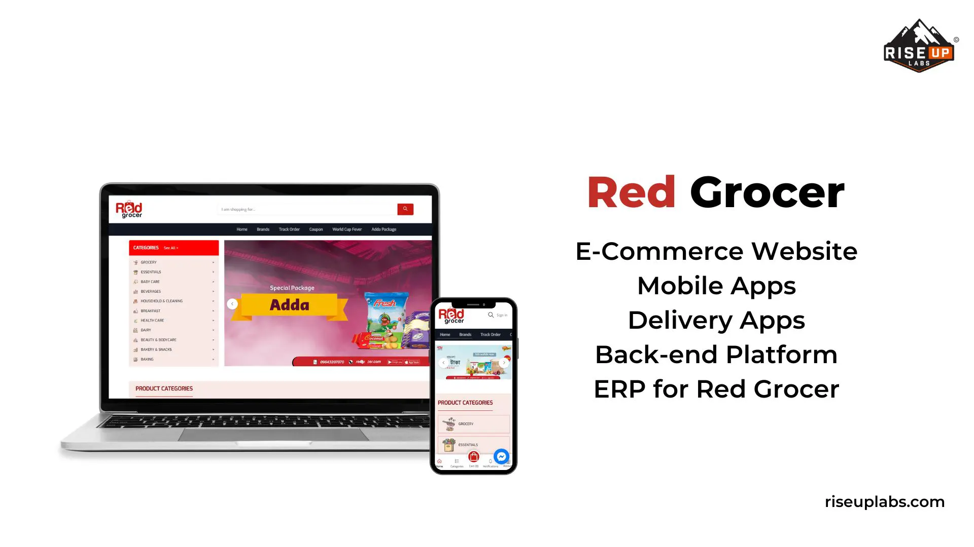 Red Grocer app developed by Riseup Labs