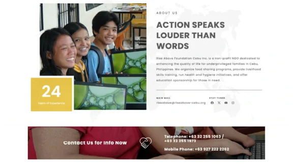 Rise Above Donation Platform About Us