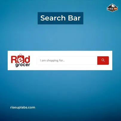 Search bar of Red Grocer